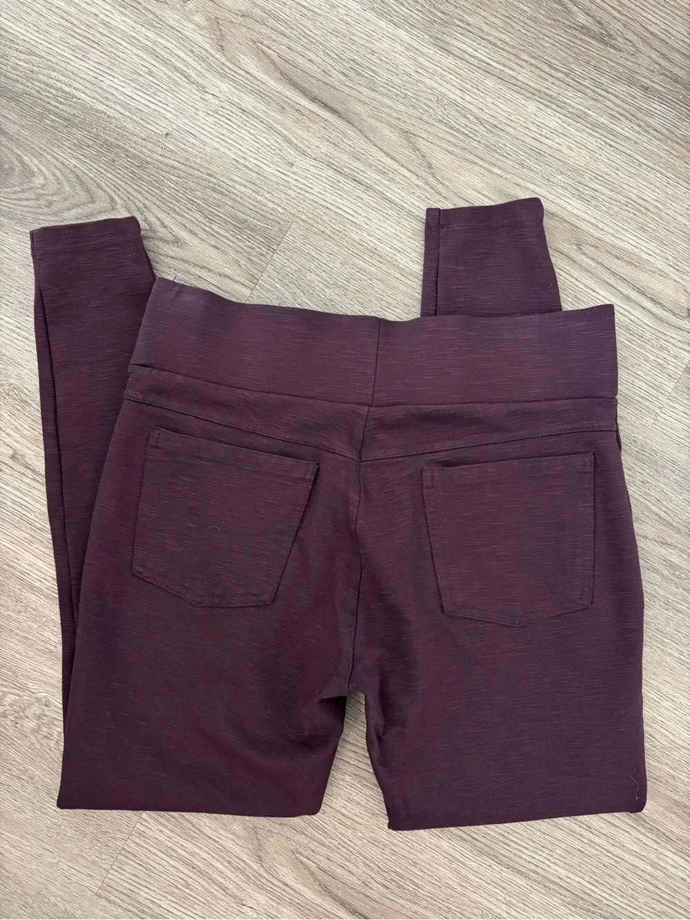 Matty M Control Top High-Waist Plum Maroon Leggings